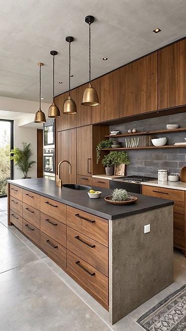 silver kitchen: Кухонный гарнитур, Новый, цвет - Коричневый, Дерево, Бесплатная доставка — 1