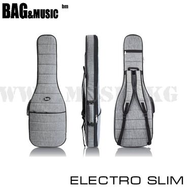 чехол на airpods pro: Полужесткий чехол для электрогитары Bag&Music Electro SLIM