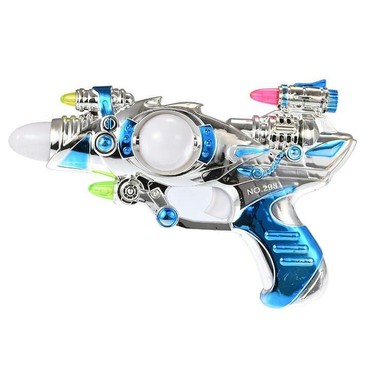 oyuncaq silah qiymetleri: Lazerli uzay plastik oyuncaq tapança ölçüsü 23 sm dir tezedi qiymeti