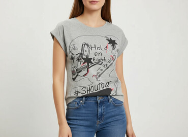 t shirty bicolor: Name, Women`s T-shirt, size S