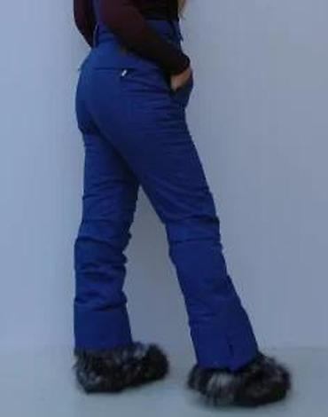 Ski pantalone: Ženske ski pantalone sa tregerima – tamnoplave - Visok struk sa — 19