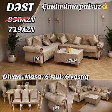 Divan + Masa dəsti👑 Sifarişlə hazırlanır. Dəst şəkildə : 719₼