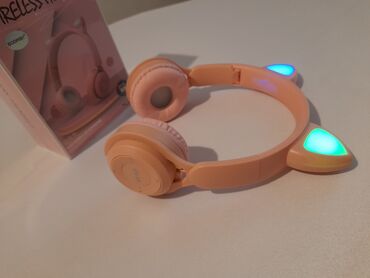 nausniklerin qiymeti: Uşaq üçün bluetooth qulaqlıq🎧 LED işıqlıdır. Səs akustikası