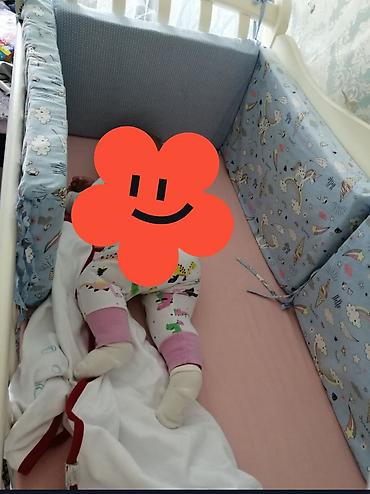 бортики одеяло: Бортики для детских кроватей, Б/у, цвет - Голубой — 1