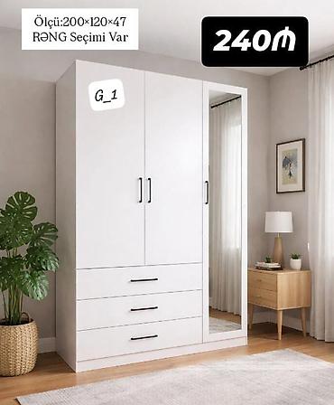 dehliz: G_1 model dolab - Ölçü: 200 × 120 × 47 sm - Rəng seçimi var - 3 — 1