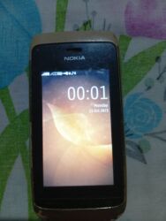 nokia dual sim: Nokia Asha 230, rəng - Qızılı, Sensor