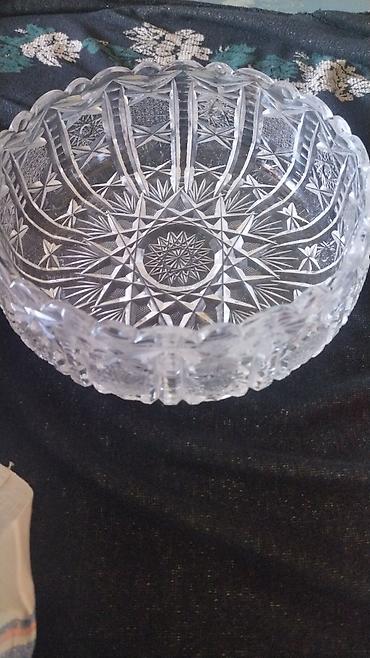 kasa: Kənaqlı şüşə/kristal qab - Material: qalın, şəffaf şüşə (kristal — 1