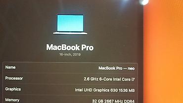 Ноутбуки Apple (MacBook): Продается MacBook Pro 16 inch 2021 Пооцессор: Intel Core i7 6 ядер — 6