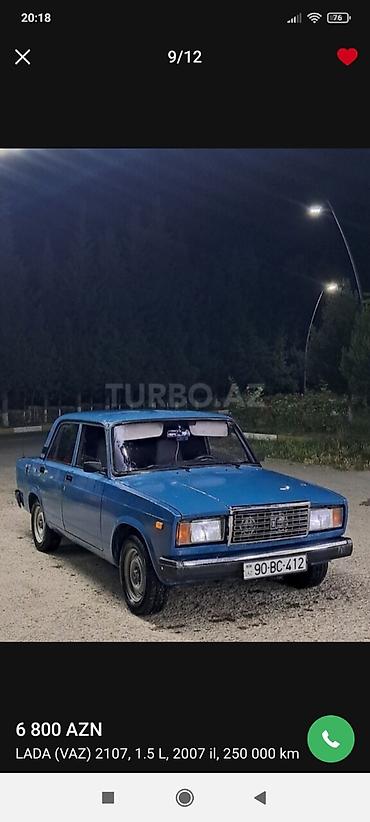 2107 baqaj: VAZ (LADA) 2107: 1.5 l | 2007 il 250000 km Sedan — 1