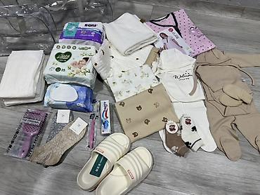 мамская сумка: Набор для мамы и новорождённого (в роддом) ВСЕ НОВОЕ Состав: - — 1