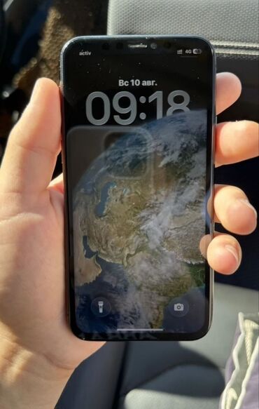 чехол для удочек: IPhone X, Колдонулган, 256 ГБ, Кара, Кулакчындар, Каптама, Куту, 91 %