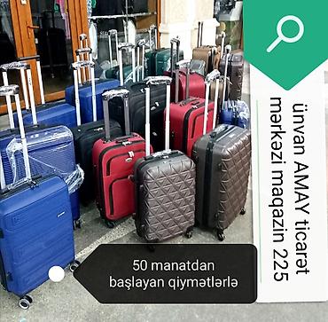 İdman və istirahət: Çamadan. 50 manatdan başlayan qiymətlərlə. Ünvan AMAY ticarət mərkəzi — 1