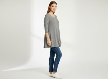 elegancka tunika plus size: Tunika damska, rozmiar M