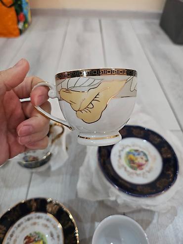 Qab-qacaq və mətbəx ləvazimatları: Çay dəsti, 8 nəfərlik — 3