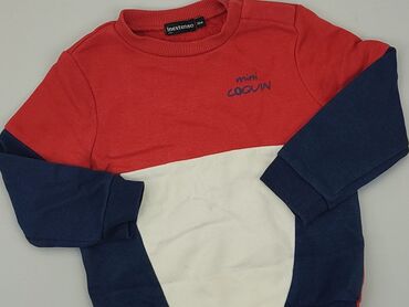 koszula flanelowa czerwona: Sweatshirt, Inextenso, 2-3 years, 92-98 cm, condition - Good