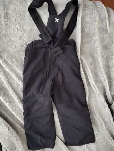 pantalone za skijanje za decu: Alpine Pro, 110-116, bоја - Crna