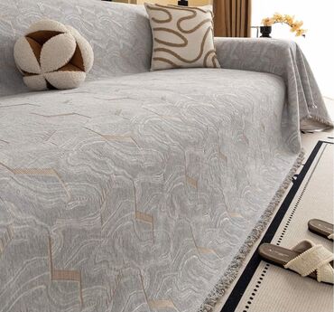 Чехлы для мягкой мебели: Покрывала/накидки на диван с жаккардовым рисунком, размер 180-200см — 4