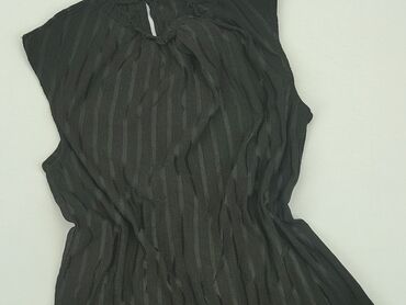 czarne bluzki z długim rękawem eleganckie: Blouse, Mohito, XS (EU 34), condition - Very good