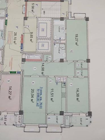 Продажа квартир: 3 комнаты, 101 м², Элитка, 8 этаж, Готовая ПСО (под самоотделку) — 4