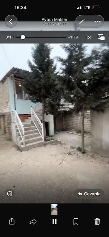 ev damaşnik: Həyət evi satılır/kirayə verilir – şəhərdənkənar, sakit məhəllədə. - — 1