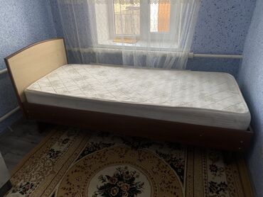 ат сатам: Продается кровать б/у. В очень хорошем состоянии. С матрасом! Чистый!