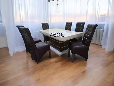 Setovi stolova i stolica: Elegantni trpezarijski setovi – sto sa 6 stolica - Dizajn: moderan — 4