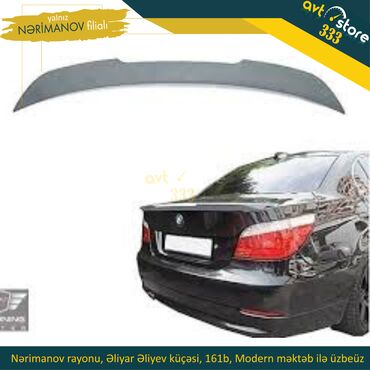 bmw maşını: Bmw E 60 yarasa spoiler . Hər cür maşın aksesuarının satışı bizdə