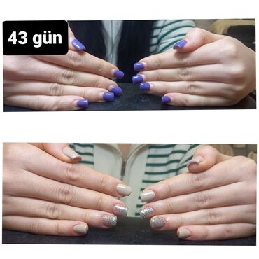 Manikür, pedikür: Forma gel tipsi gel qaynağı gellak şellak Şekillerin hamısı öz əl — 22