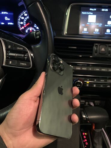 Apple iPhone: IPhone 13 Pro, 128 ГБ, Jet Black, Защитное стекло, Чехол, Коробка, 77 %
