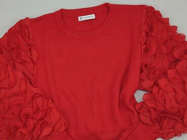 czerwona bluzki z dekoltem: Bluzka Damska, XL, stan - Bardzo dobry