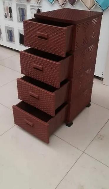 donuz sala: Material: möhkəm plastik, rattan toxuma effektli ön panellər - Rəng — 5