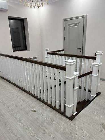 elegance stroy: Деревянная лестница Для дома, Бесплатная доставка, Вид дерева: Кара Жыгач, Форма лестницы: Прямая, Стиль: Классический — 2