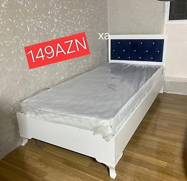 ağ masa: Tək nəfərlik çarpayı və döşək dəsti - Ölçü: təxmini 90x190 sm (tək — 1