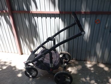 Коляски: Коляска, цвет - Серебристый, Б/у — 8