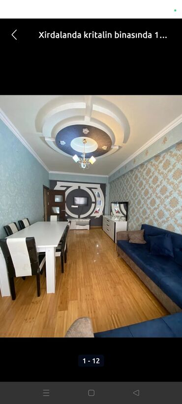 xalqlar dostlugu 3 otaqli evler: Xirdalanda kristal 1 de 11/3 mertebesinde 3 otaqli ev 550