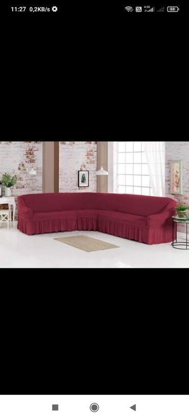 Другой текстиль: Угловой диван чихол Жатка кочиства Товар из Турции 3 метр до 8 метр — 8