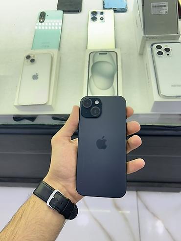 Mobil telefon və aksesuarlar: IPhone 15, 128 GB, Qara, Simsiz şarj — 1