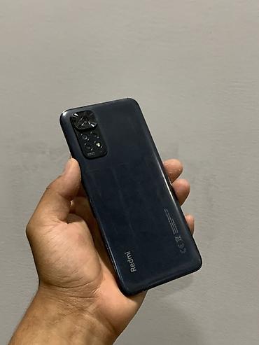 black sharp: Redmi, Redmi Note 11, Б/у, 128 ГБ, цвет - Черный, 2 SIM — 1