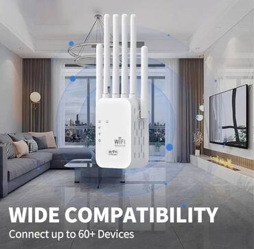 Modemlər və şəbəkə avadanlıqları: Wifi siqnal guclendiriciler OEKE firmasi 1200Mbps Dual Band Wi-Fi — 8