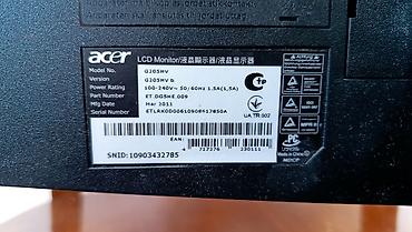 Мониторы: Монитор, Acer, Б/у, LCD, 23" - 24" — 9