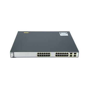 Modemlər və şəbəkə avadanlıqları: Cisco 3750G 24 Port PoE-WS-C3750G-24PS-S Qiymətə ƏDV daxil deyil 🛠