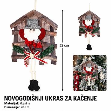 KMT Viseći ukras Deda Mraz od tkanine 2905315 - Brend: Kmt style -