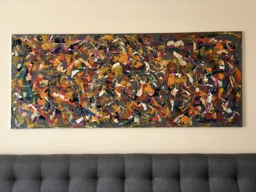 современные художники: Продаю масленную картину на холсте ручной работы, абстракт. На