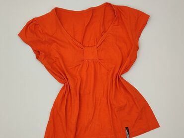 bluzki basic z dekoltem v: Women's blouse, size S (EU 36)