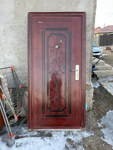 дверь в рассрочку: Входная дверь, Metal entrance door, Left-handed door механизм, цвет - Голубой, Б/у, 205 * 96, Платная доставка