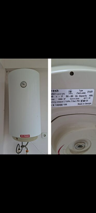 qabyuyan satilir: Ariston 100 l
