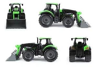 avion igracka za decu: LENA Deutz-Fahr 9340 TTV traktor sa prednjim utovarivačem i prikolicom — 7