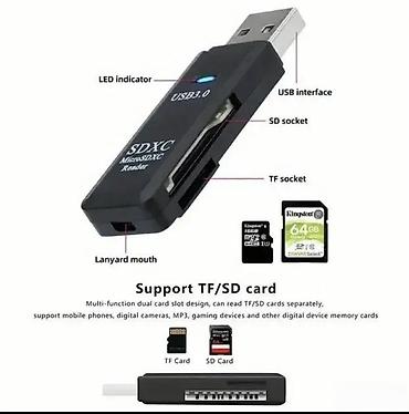 bmax tablet: Mini čitač kartica SD TF 2 u 1 NOVO. OPIS PROIZVODA: 2 u 1 USB 3.0 — 3