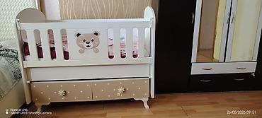 aylin beybi usaq alemi: Uşaq beşiyi – “Ali bebe” modeli - Rəng: ağ və bej (ağ xallı bej alt — 1