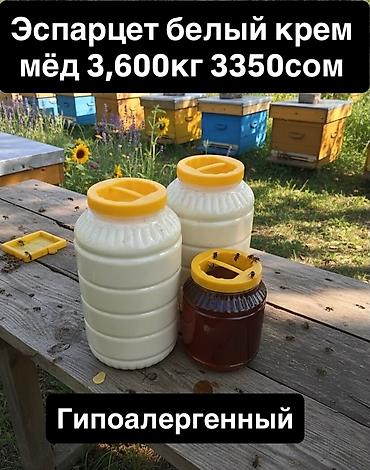 Мёд: Эспарцетовый мёд (белый крем-мёд), Ат-Башы Натуральный эспарцетовый — 6